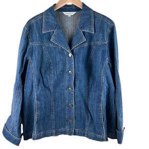 Northern Reflection Snap Up Relaxed Fit Denim Jacket